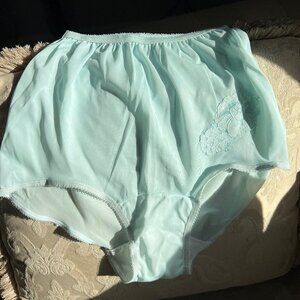 Nancy King Vintage Sheer Mushroom Panty 50's Style Size 4 Baby Blue